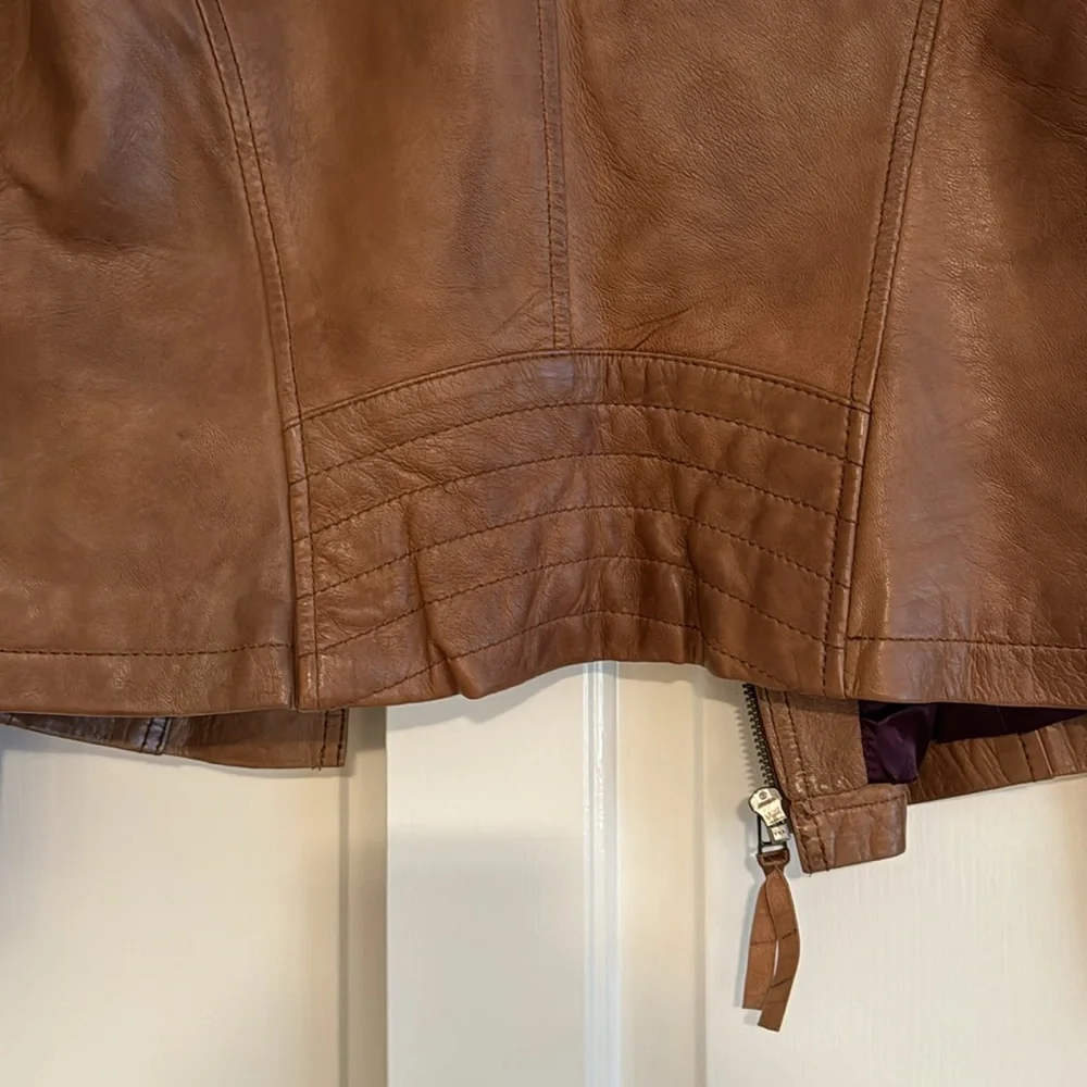 Andrew Marc-Marc New York Leather Jacket NWOT - Picture 9 of 9
